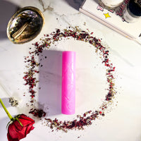 COMPANIONSHIP - Pink - Spellcasting Pillar Candle for Symbol Carving & Herb Rolling Candle -Pillar V380