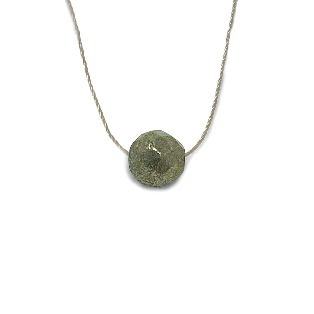 Pyrite Teardrop Necklace (I AM DRIVEN) Necklace -Teardrop V70