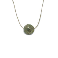 Pyrite Teardrop Necklace (I AM DRIVEN) Necklace -Teardrop V70