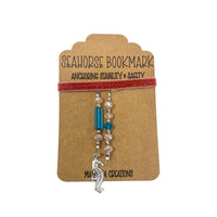 Seahorse Charm Beaded Bookmark House of Intuition Inc