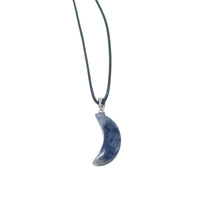 Sodalite Moon Cord Necklace Necklace -Cord Whse