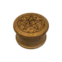 Pentacle Wood Herb Grinder House of Intuition Inc