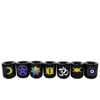 Triple Moon Mini Candle Holder Candle -Accessories V115