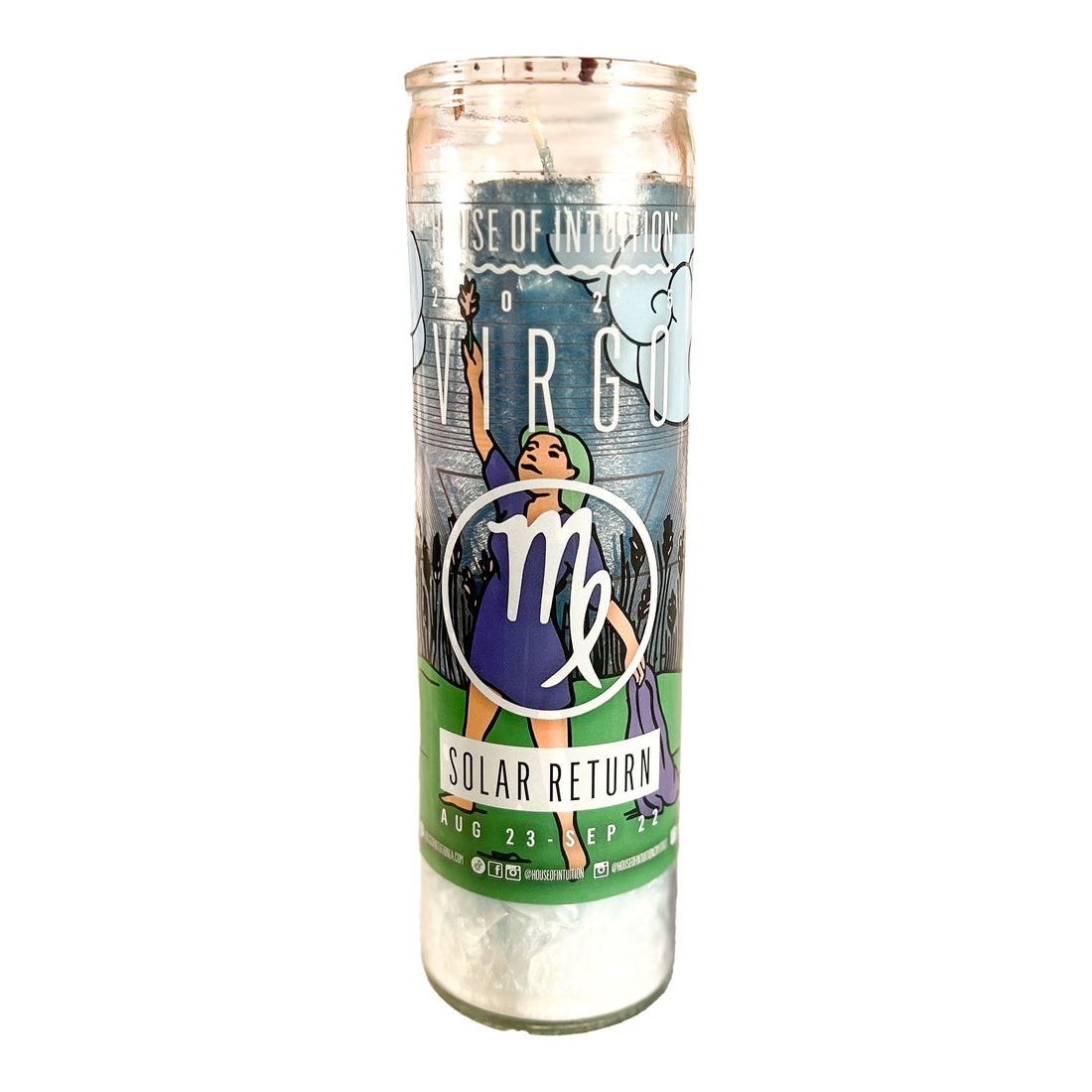 2025 Virgo Solar Return Magic Candle | August 23 - September 22 (Limited Edition) Candle -Solar Return V50