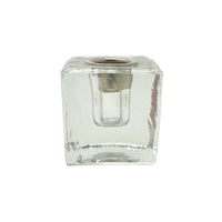 Clear Square Mini Candle Holder V115