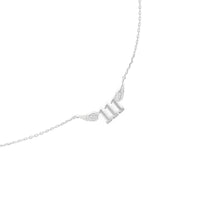 111 Angel Number Necklace (Silver) Necklaces Crystals