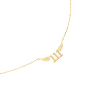 111 Angel Number Necklace (Gold) Necklaces Crystals