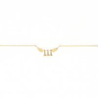 111 Angel Number Necklace (Gold) Necklaces Crystals