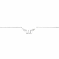 111 Angel Number Necklace (Silver) Necklaces Crystals A. $18.00