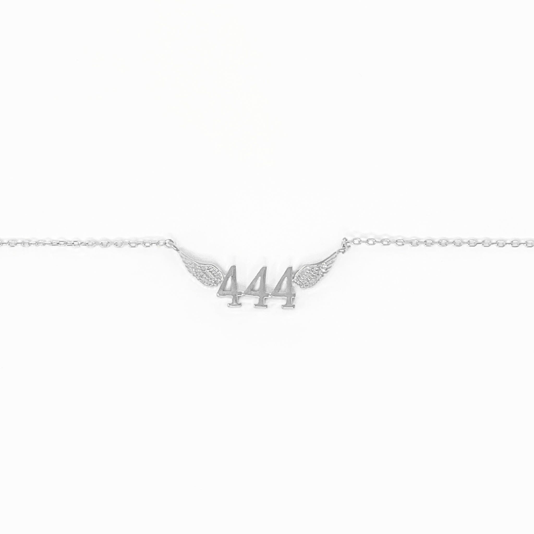 444 Angel Number Necklace (Silver Color) MANIFEST House of