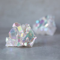 Angel Aura Quartz Raw Clusters Angel Aura Quartz Crystals A. $24.00