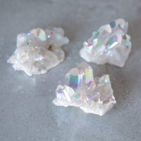 Angel Aura Quartz Raw Clusters Angel Aura Quartz Crystals