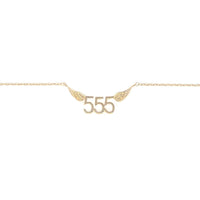 555 Angel Number Necklace (Gold) Necklace Discontinued