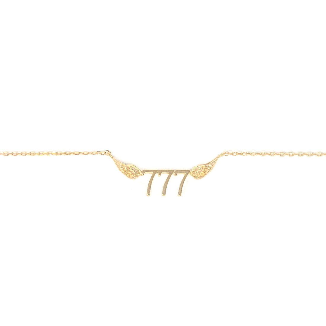 777 Angel Number Necklace (Gold) Necklace Discontinued