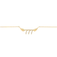 777 Angel Number Necklace (Gold) Necklace Discontinued
