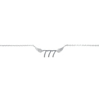 777 Angel Number Necklace (Silver) Necklaces Crystals A. $18.00