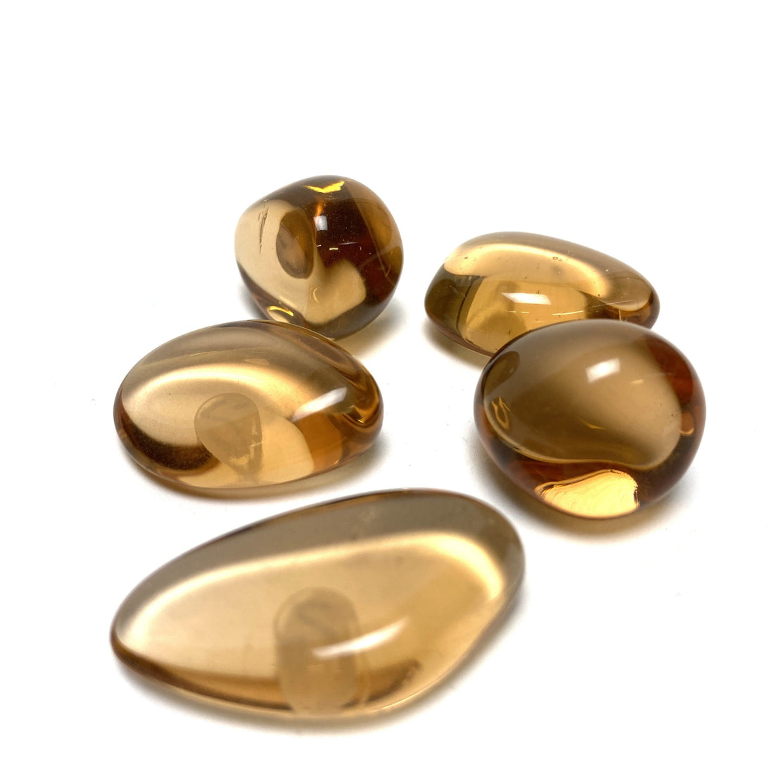 Amber Obsidian Tumbles Obsidian - Amber Crystals A. $1.00