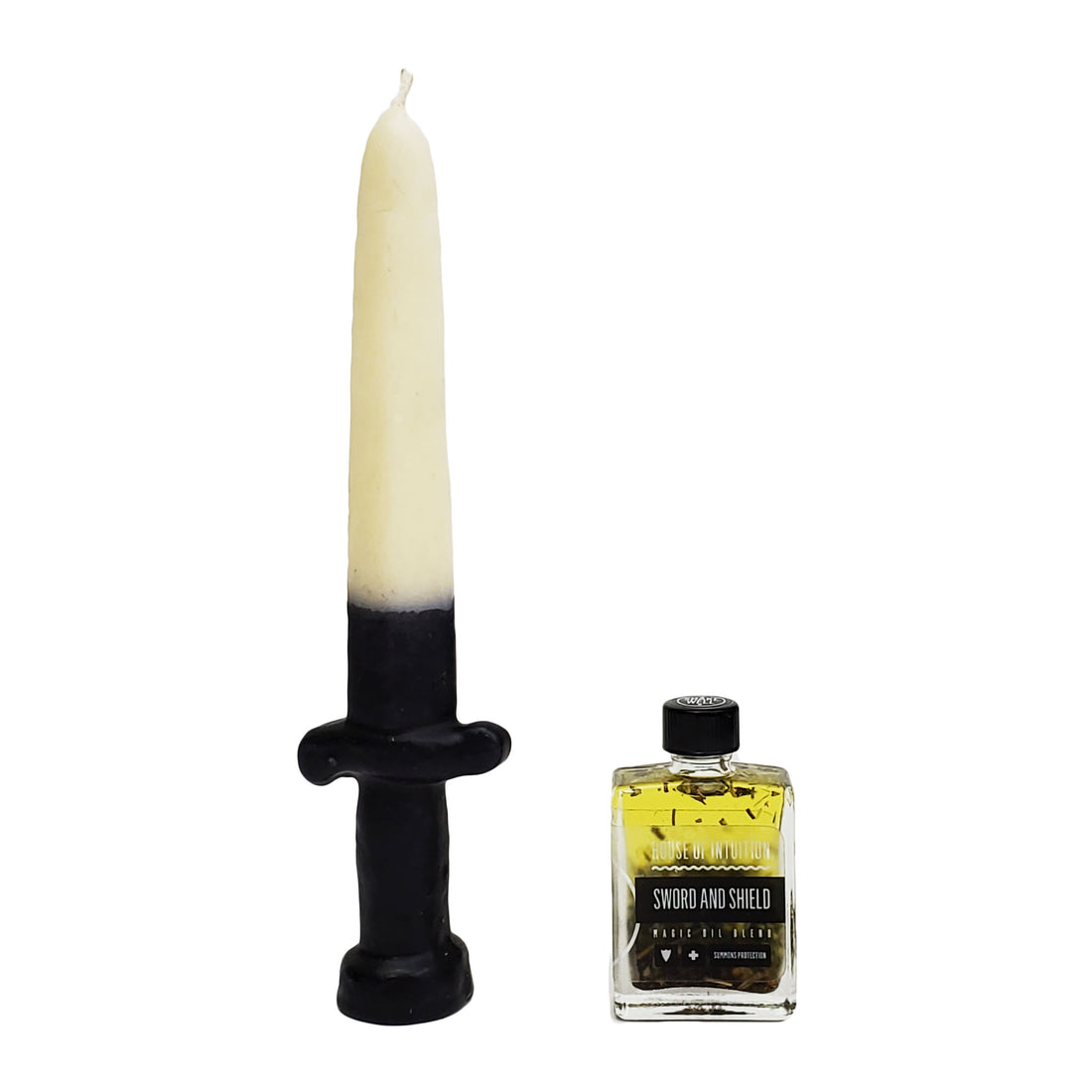 "Be My Shield" Symbol Shape Candle Kit (with Sword & Shield Anointing Oil) Symbol Shape Candle House of Intuition