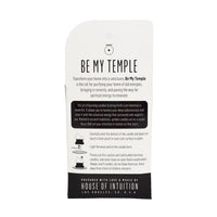 "Be My Temple" Symbol Shape Candle Symbol Shape Candle House of Intuition