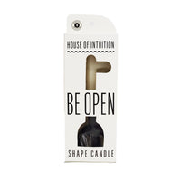"Be Open" Symbol Shape Candle Symbol Shape Candle House of Intuition