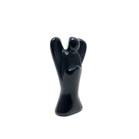 Black Obsidian Carved Angel Obsidian - Black Crystals