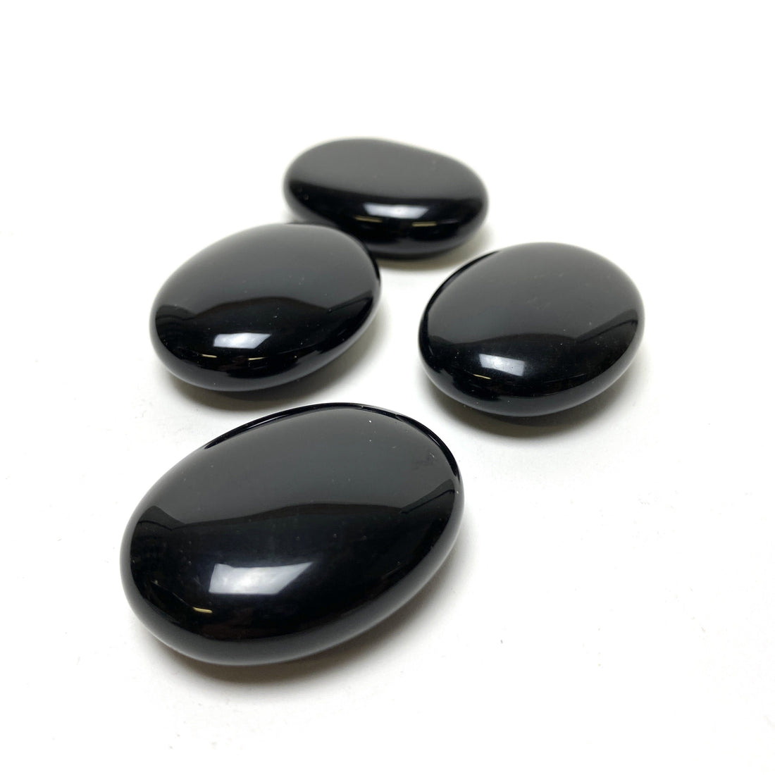 Black Obsidian Pillow Stones Obsidian - Black Crystals B. $14.00 (PUFFY)