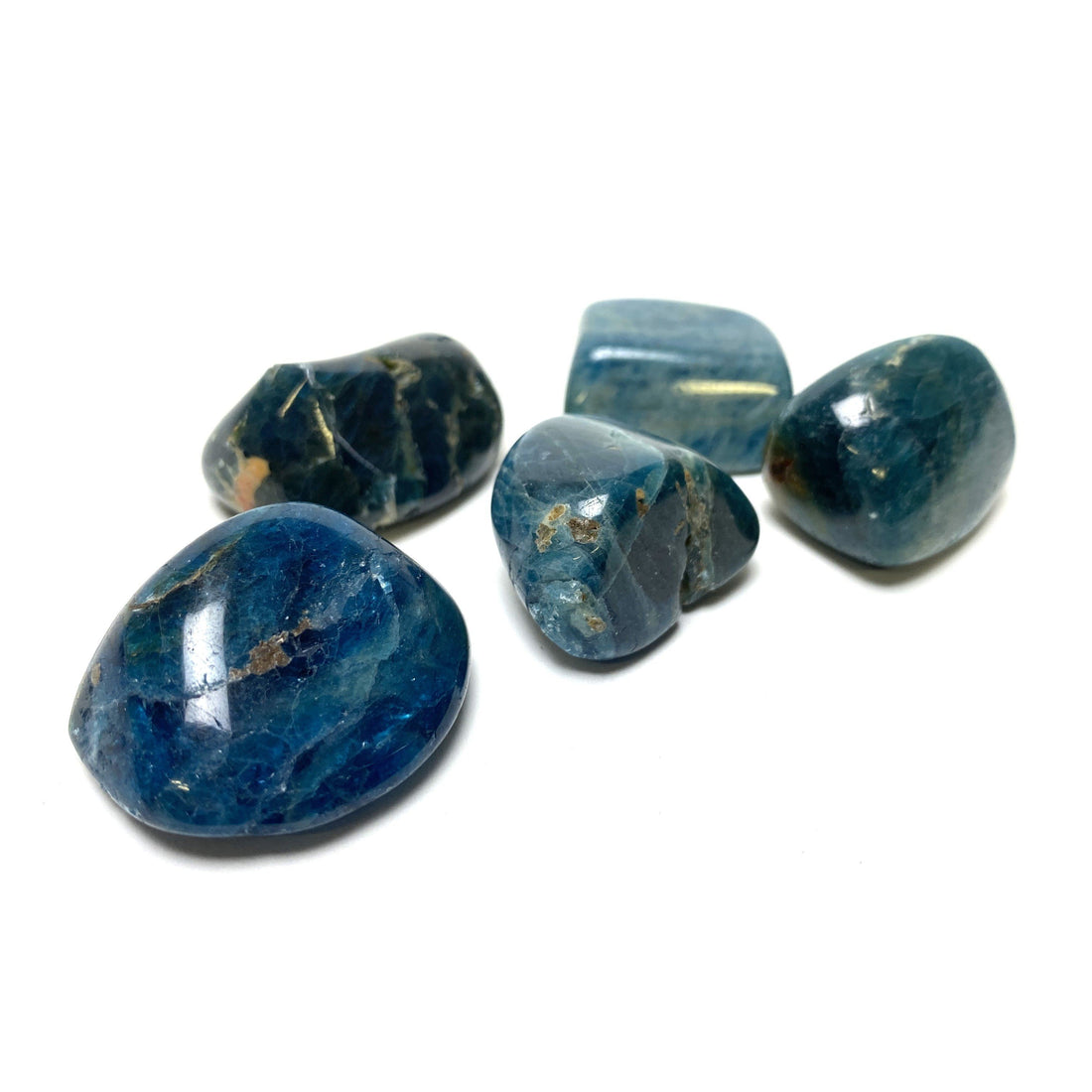 Blue Apatite Tumbles Apatite - Blue Crystals B. $5.00