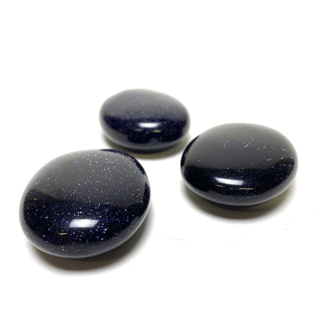 Blue Goldstone Pillow Stone Blue Goldstone Crystals A. $14.00