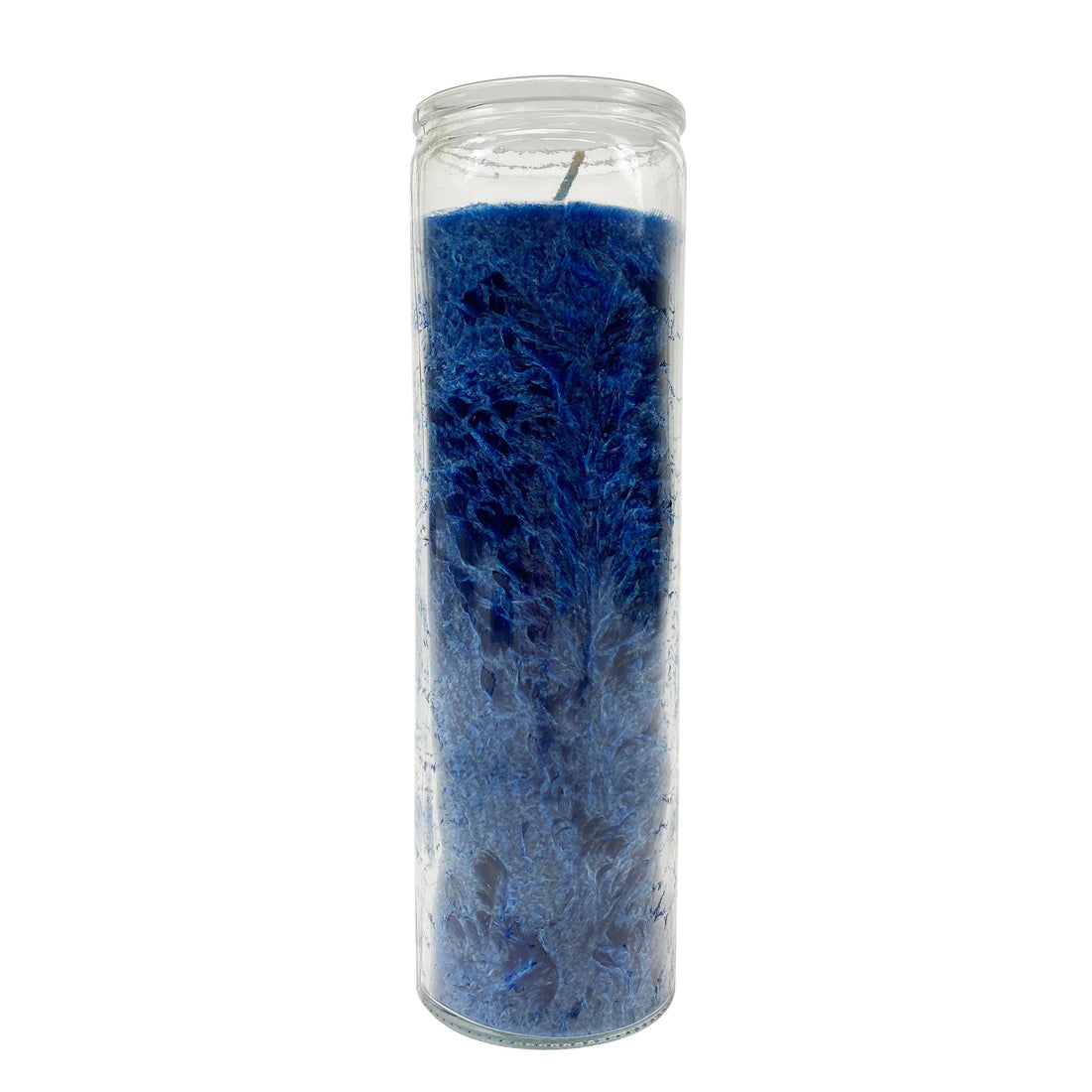 Blue (Dark) Palm Wax Prayer Candle Prayer Candles House of Intuition
