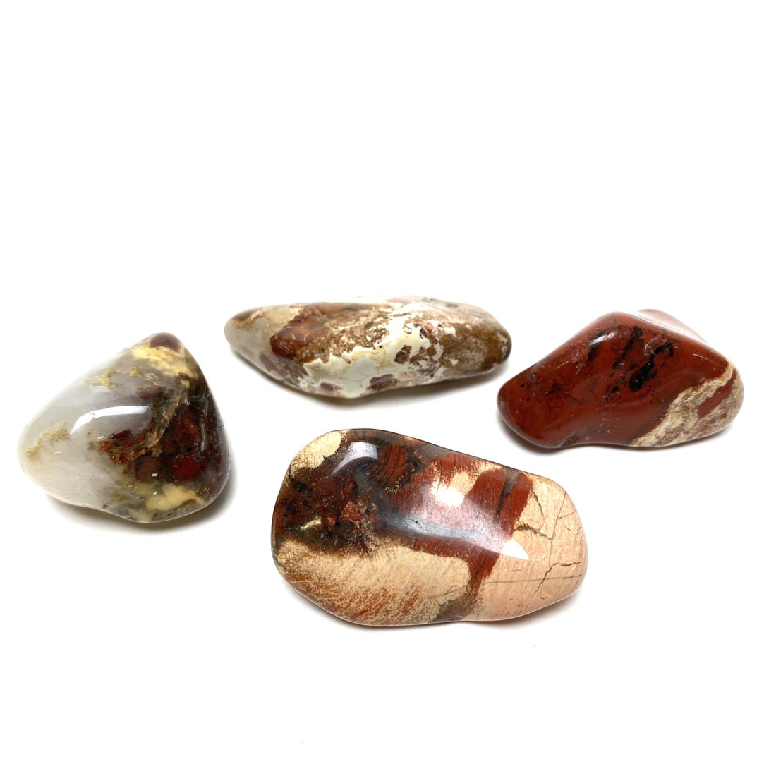 Brecciated Jasper Tumbles Brecciated Jasper Crystals A. $3.00