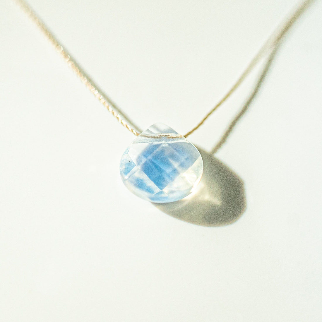Opalite Teardrop Necklace (I AM CLARITY) Teardrop Necklace House of Intuition