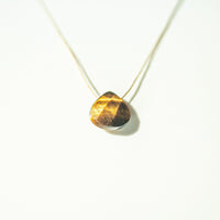 Tiger's Eye Teardrop Necklace (I AM GROUNDED) Teardrop Necklace House of Intuition