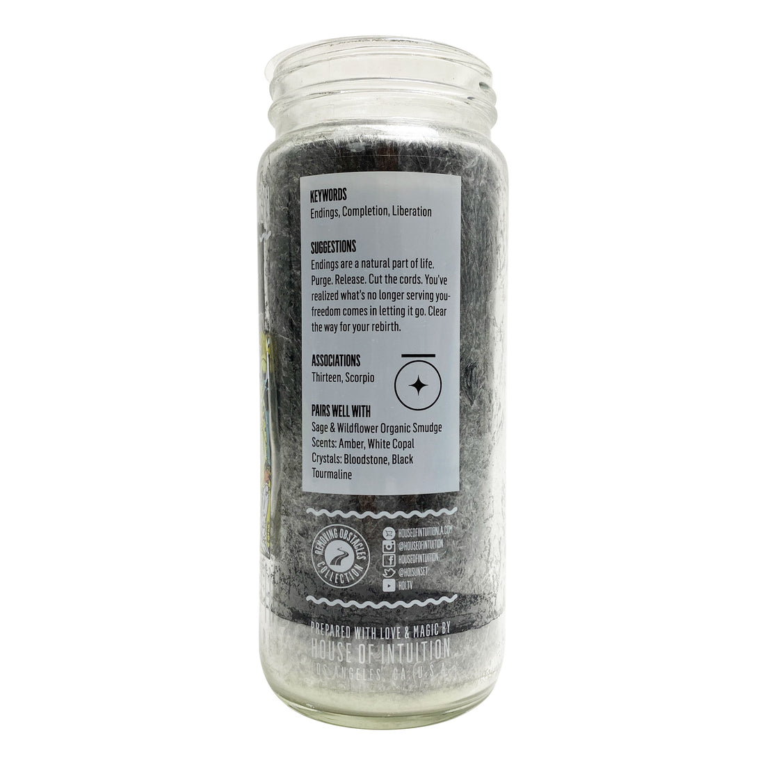 Death Major Arcana Candle Major Arcana Candles House of Intuition