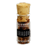 Dragons Blend Incense Blend HOI Incense Blend House of Intuition $14.00 Glass Jar 5/8 Dram