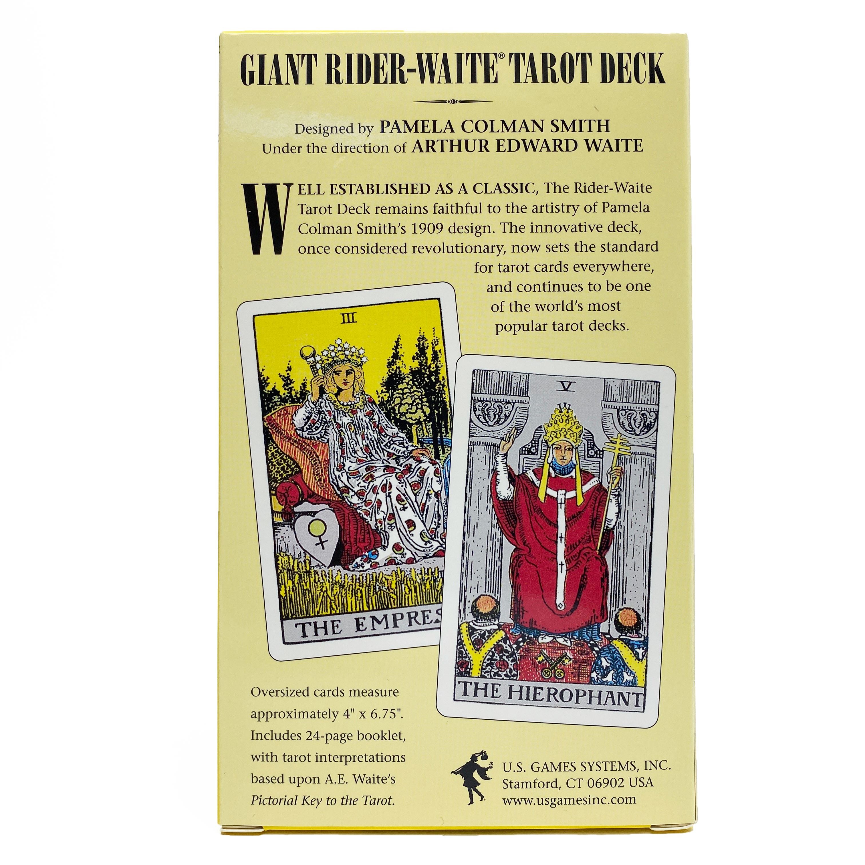 Hvor fint forværres chikane Giant Rider-Waite Tarot Deck – House of Intuition
