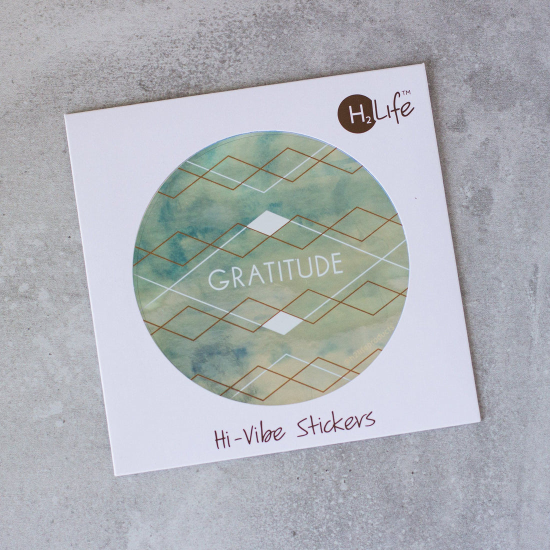 Gratitude Metallic Sticker Metallic Hi-Vibe Stickers Non-HOI