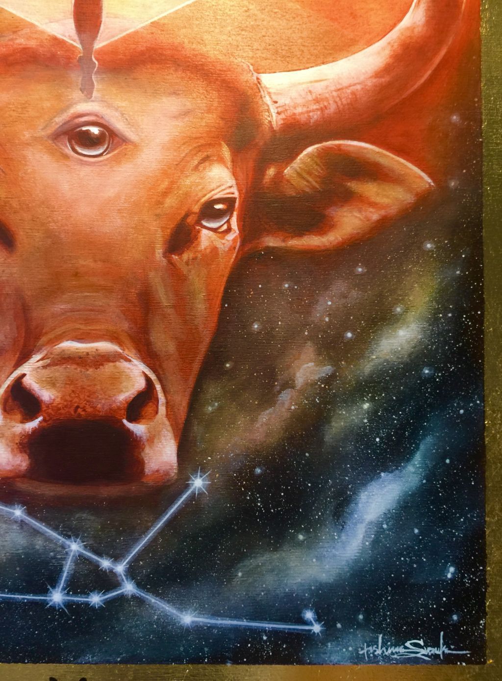 Taurus Zodiac Original Painting and Print by Tashina Suzuki Paintings & Art Pieces House of Intuition