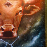Taurus Zodiac Original Painting and Print by Tashina Suzuki Paintings & Art Pieces House of Intuition