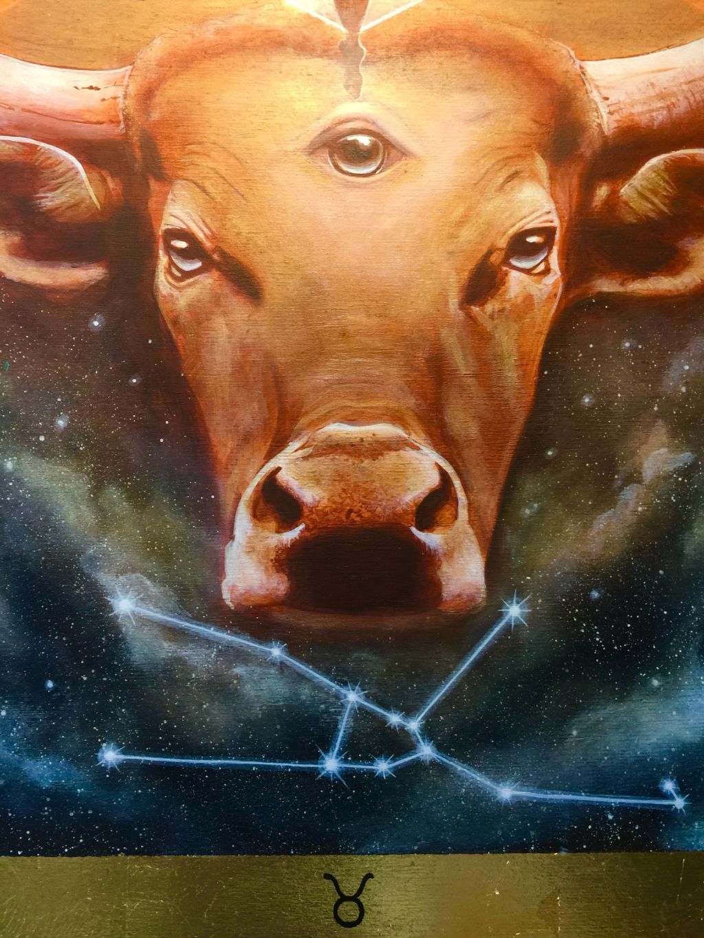 Taurus Zodiac Original Painting and Print by Tashina Suzuki Paintings & Art Pieces House of Intuition 