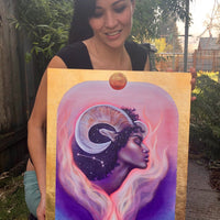 Aries Zodiac Original Painting and Print by Tashina Suzuki Paintings & Art Pieces House of Intuition