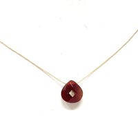 Carnelian Teardrop Necklace (I AM CREATIVE) Teardrop Necklace House of Intuition