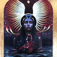 Scorpio Zodiac Original Painting and Print by Tashina Suzuki Paintings & Art Pieces House of Intuition $10 Prints (5" x 5")
