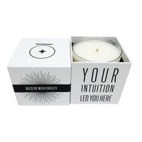 "BLESS ME with FERTILITY" Affirmation Soy Candle BLESS ME - Affirmation Candles House of Intuition