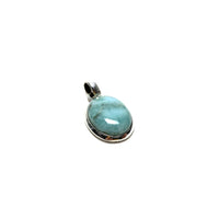 Larimar Crystal Pendant Pendants Crystals A. $60.00 Size .375" L x .5" W