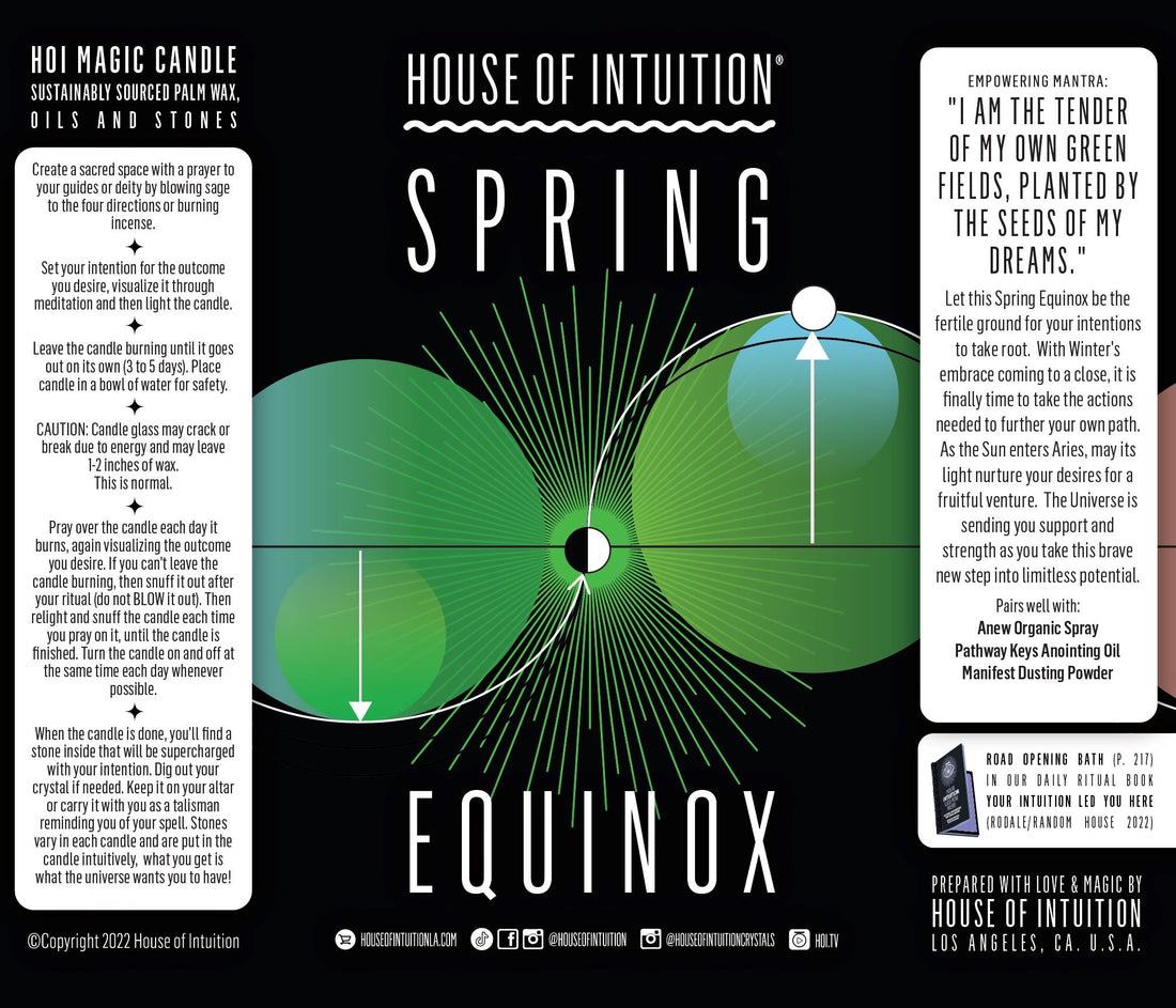 Spring Equinox Magic Candle (Limited Edition) Mercury Retrograde Candle House of Intuition