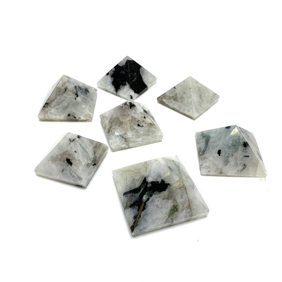 Rainbow Moonstone Pyramid Rainbow Moonstone Crystals B. $30.00