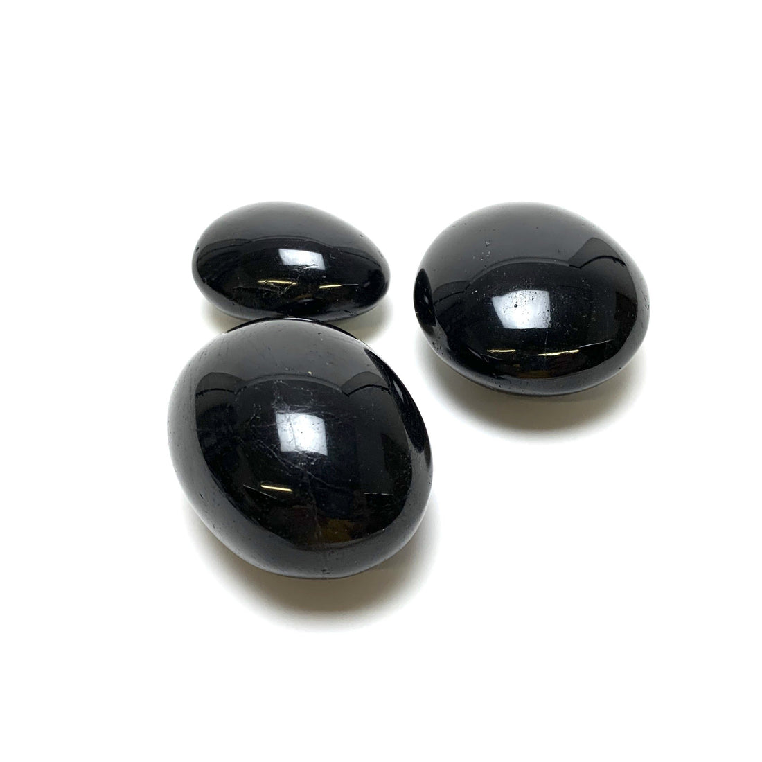 Black Tourmaline Palm Stone Black Tourmaline Crystals A. $30.00