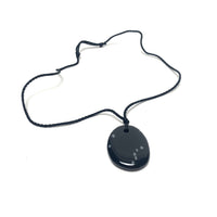 Snowflake Obsidian Nylon Cord Necklace Necklaces Crystals A. $18.00