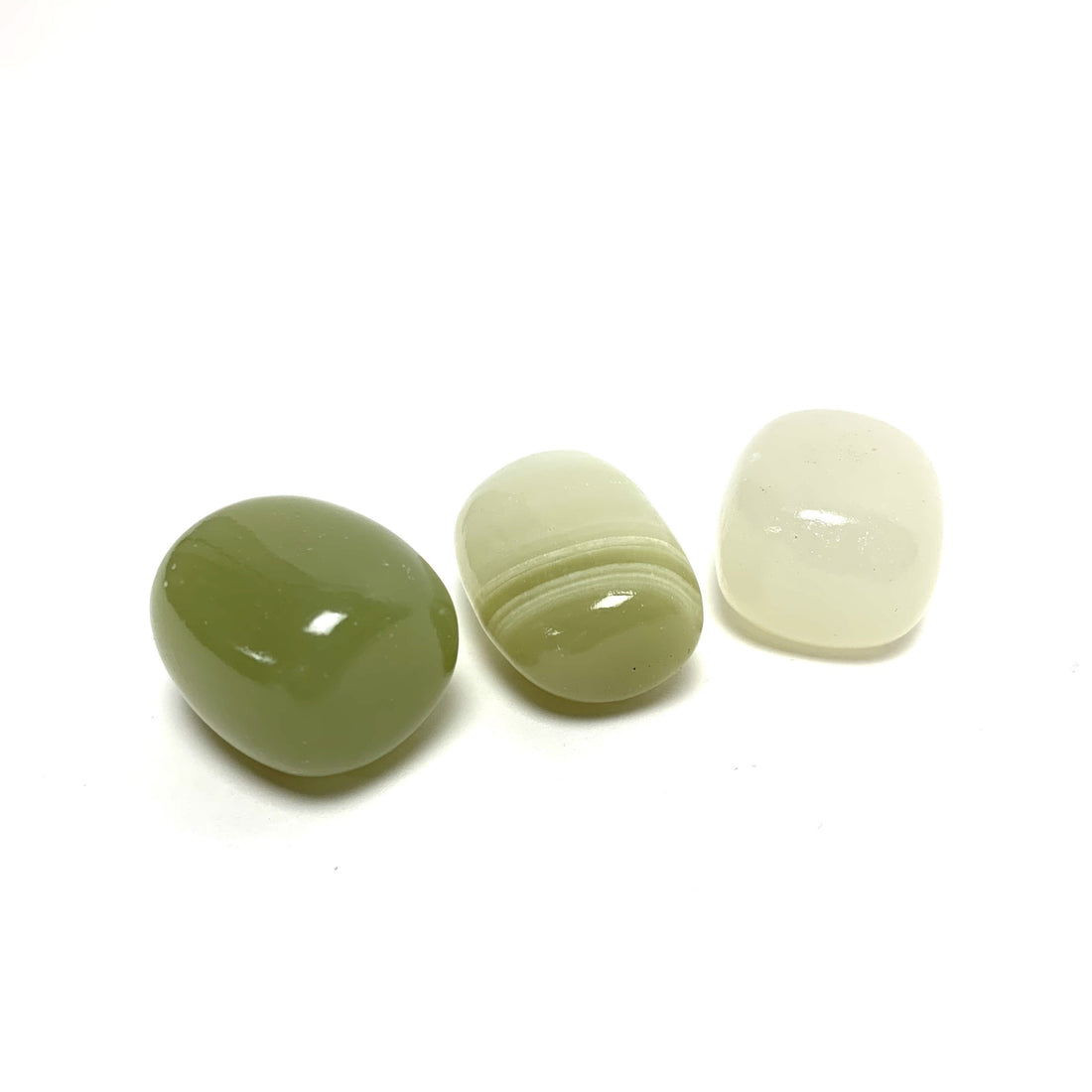 Green Calcite Tumbles Green Calcite Crystals A $8.00