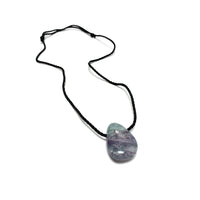 Fluorite Nylon Cord Necklace Necklaces Crystals A. $18.00 (sm)